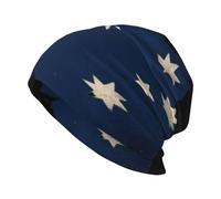 Bonnet pour Femme Hiver Chaud Bonnet Thermique en Soie De Lait Doux Et Extensible Slouch avec Australie Drapeau National Bonnets pour Filles Extérieur Foulard pour La Tête UK Skullcap