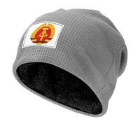Bonnet pour Femme Tricoté Doux République Démocratique Allemande Drapeau National Chaud Homme Hiver Extensible Beanie Doublure Unisexe Respirant Épais Idéal Sports Plein Air Classique Thermique