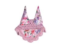 HKM Cagoule anti-mouches Hobby Horsing Imprimé floral Taille unique