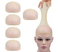 Bonnet Pour Perruque Bonnet de perruque en filet à cheveux nylon filets élastiques extensibles bonnets tissée la mode for fabrication perruques for femmes(Skin colour-10Pcs)