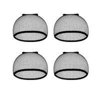 Bonnet Pour Perruque Bonnets de perruque longs, bonnets tissage à extrémité ouverte, for femmes, noir(4pcs)