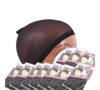 Bonnet Pour Perruque Bonnets de perruque marron clair for femmes, 20 pièces, bonnets for perruques à dentelle frontale, tissés durables et confortables(Jet-black)