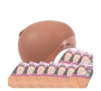 Bonnet Pour Perruque Bonnets de perruque noirs, lot 20 bonnets, en nylon extensible for, for femmes(Auburn)