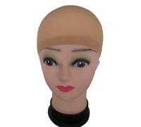 Bonnet Pour Perruque Lot de 6 bonnets perruque, filets à cheveux, en extensible, bas for la fabrication perruques, taille unique