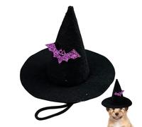 Bonnet pour petits chiens - Chapeau de sorcière pour chat, accessoire de costume réglable pour célébrations familiales, fêtes, festivals, théâtres, spectacles et fêtes costumées