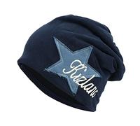 Bonnet pull pour homme et femme - Bonnet chaud - Empilable - Anti-gel - Avec oreilles, bleu marine, Taille unique