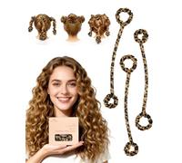 BONNET QUEEN Bigoudi Sans Chaleur Bigoudi En Satin Boucles Sans Chaleur Rouleaux À Cheveux Pour Femmes Boucles Sans Chaleur Pendant La Nuit Petit, Léopard