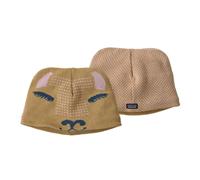 Bonnet rÃ©versible PATAGONIA Baby Animal Friends Beanie (Guanaco: Dark Camel) bÃ©bÃ© 12M