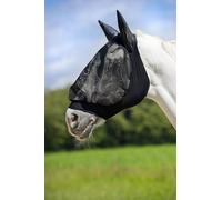 Bonnet Résille Avec Chasse-Mouches Éco - Pour Cheval - Noir Taille Xl Noir