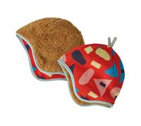 Patagonia - Baby's Reversible Beanie - Bonnet - 3-6 Months - forest being sizzle red