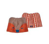 Bonnet réversible PATAGONIA Baby Animal Friends Beanie (Beanie Fox: Henna Brown) bébé 12M