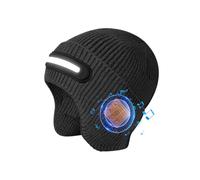 Bonnet sans fil - Casquette musicale LED | Bonnet chaud tricoté rechargeable - Bonnet audio mains libres élégant pour garçons, filles, adolescents, trajets, randonnée, gym, voyage, cyclisme, activités