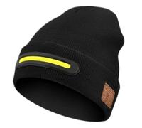 Bonnet sans fil pour homme - Chaud avec trois réglages de lumière, bonnet sans fil avec lumière LED, pour hommes, garçons, filles, petit ami, adolescents, gym, voyage, voyage, randonnée, cyclisme