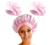 Bonnet Satin Cheveux Nuit, 2 PCS Bonnet De Nuit Satin, Bonnet Soie Cheveux Nuit Bonnet Cheveux Nuit Pour Femmes Cheveux Longs Cheveux Bouclés