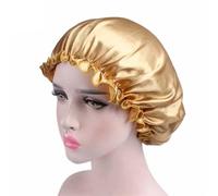Bonnet Satin Cheveux Nuit Bonnet de nuit en Satin for femmes et hommes, 1 pièce, couvre-tête soie, large bande élastique, soins capillaires unisexes(As pic-02)