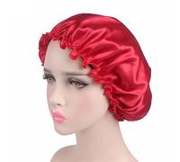 Bonnet Satin Cheveux Nuit Bonnet de nuit en Satin for femmes et hommes, 1 pièce, couvre-tête soie, large bande élastique, soins capillaires unisexes(As pic-01)