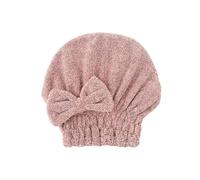 Bonnet sèche-cheveux, bonnet de douche, Serviette de séchage for cheveux super absorbante à séchage rapide, bonnet turban multicolore(Pink)