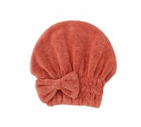 Bonnet sèche-cheveux, bonnet de douche, Serviette de séchage for cheveux super absorbante à séchage rapide, bonnet turban multicolore(Orange)