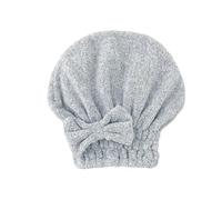 Bonnet sèche-cheveux, bonnet de douche, Serviette de séchage for cheveux super absorbante à séchage rapide, bonnet turban multicolore(Grey)