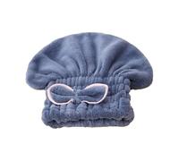 Bonnet sèche-cheveux, bonnet de douche, Serviette de séchage rapide multicolore(Blue)