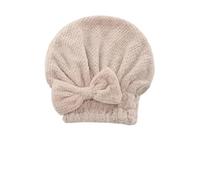 Bonnet sèche-cheveux, bonnet de douche, Serviette turban à séchage rapide for cheveux, accessoire de salle de bain multicolore for salon de coiffure(Khaki)