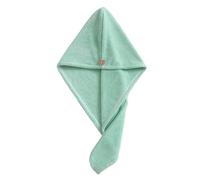 Bonnet sèche-cheveux, bonnet de douche, Serviette turban super absorbante à séchage rapide avec bouton, accessoire de salle de bain multicolore for femmes(Green)