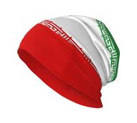 Bonnet Sexe sans Bord Classique en Soie De Lait Chauffant Motif L'Iran Drapeaux Internationaux Plein Extensible Respirant Non Déformable Caractéristiques Parfait Toutes Saisons Mode Décontracté