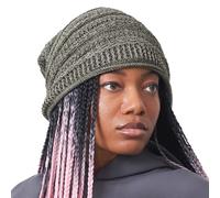 Bonnet Slouch en Tricot Souple avec du Coton, Chapeau Chimio Été Extra Large, Hipster Rasta Beanie Hat pour Homme Et Femme Kaki