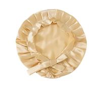 Bonnet Soie Cheveux Nuit Bonnet de nuit en soie for femmes, chapeaux, bretelles réglables avec bandeau élastique Salle De Bain(Color 4)
