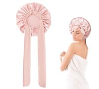 Bonnet Soie Cheveux Nuit,Turban en Satin de Charlotte Femme Sleeping Mask Silk Light Sécher Les Care Bandeau Bonnets Chouchou des Enveloppe Filet Hair Homme Long Seche Soins,pour Bouclés Elastique