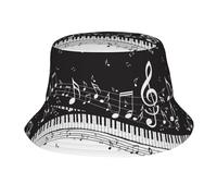 Bonnet Soleil Touches De Piano Avec Notes De Musique Chapeau de Pluie
