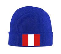 Bonnet Souple Hip-Hop Drapeau Péruvien Doux Léger pour La Course À Pied, Respirant Élastique Chapeau pour Chimio, Bonnet Tricot Thermique À Revers pour Homme Et Femme