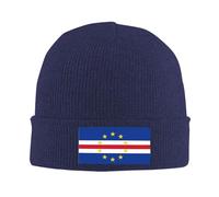 Bonnet Souple pour Hommes Îles du Cap-Vert Drapeau National Et Femmes Carhartt en Tricot Torsadé Doux Et Épais pour l'hiver Camping Promenade des Chiens Course Alpinisme