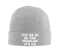 Bonnet Souple Tricoté C'est Moi, Salut, problème Respirant Beanie Hiver Extensible Bonnet Hiver Chaud Tricot pour Sports Adultes Cyclisme