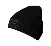 Bonnet Souple Tricoté C'est Mon Putain d'anniversaire Coupe-Vent Bonnet Chapeau Tricot Léger Knit Beanie pour Cyclisme Femme Ski