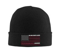 Bonnet Souple Tricoté Drapeau Américain Combattre La Sensibilisation À La Prévention du Suicide Léger Tricoter Chapeau Respirant Chapeau Tricoté pour Femme Ski Cyclisme