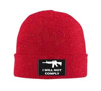 Bonnet Souple Tricoté Je Ne Me Conformerai Pas Doux Tricoter Chapeau Universelle Chapeau d'hiver Tricoté pour Ski Femme Sports