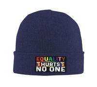 Bonnet Souple Tricoté L'Égalité Ne Fait De Mal À Personne Mois des Fiertés LGBT Droits De l'homme Épais Bonnets en Tricot Universelle Casquette Tricoté pour Femme Ski Sports