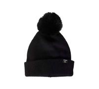 Bonnet Superdry Heritage Ribbed Femme Noir