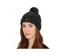 Superdry Cable Beanie Bonnet, Tweed Noir, Taille Unique Femmes