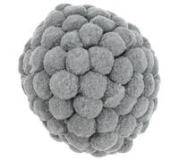 Bonnet Tête Vieille Dame Bébé en Laine, Tour 46-50cm, Gris
