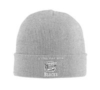 Bonnet Thermo Je Joue Toujours avec des Blocs Bonnet Hiver Doux Classique Chapeau Tricoté pour Course À Pied Temps Froid Femme
