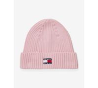 Bonnet Tommy Jeans Heritage Core rose femme