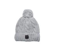 Bonnet torsadé en tweed femme Superdry - gris clair chiné