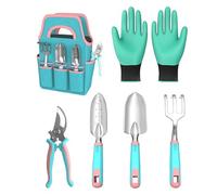 Bonnet Trappeur | Transplantoir à Planter Râteau Gants avec Sécateur | Outils de Jardin Manuels avec Sac de Transport - pour Usage en Extérieur, Pelouse, Arrière-Cour, Patio, Balcon, Serre et