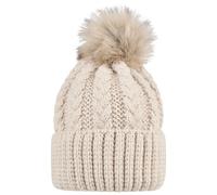 Bonnet tricotÃ© Ã torsadÃ© avec pompon fille Sterntaler Gris 51/53 cm