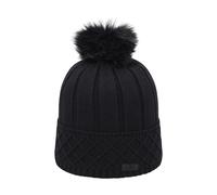 Bonnet tricotÃ© avec doublure polaire femme CMP Noir TU