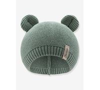 Bonnet tricoté à oreilles en coton bio enfant Sterntaler sable 39CM (3M)