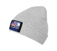 Bonnet Tricoté Américain Je Soutiens Israël Drapeau des États-Unis Knit Beanie Élastique Tricoté Chapeau Classics Bonnet d'hiver pour Running Cyclisme Hiver