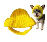 - Bonnet tricoté - Chapeau doux et coupe-vent pour chien, bonnet tricoté chaud pour l'hiver, design flexible et confortable à porter, accessoire de costume mignon avec protection complète des oreilles